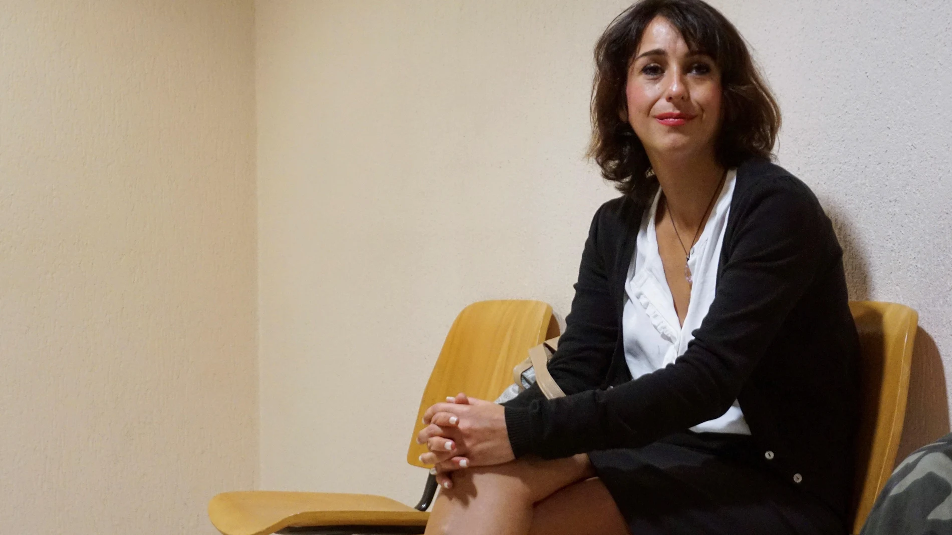 La española Juana Rivas en el tribunal de la ciudad italiana de Cagliari, en la isla de Cerdeña.