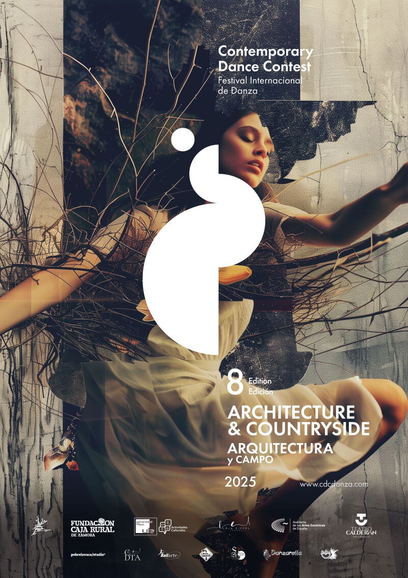 Cartel anunciador del VIII Festival Internacional de Danza (CDC) que se celebrará en Valladolid