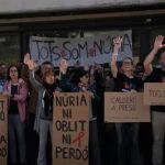 Protesta de los funcionarios de prisiones por el asesinato de la cocinera Núria, en Mas d'Enric