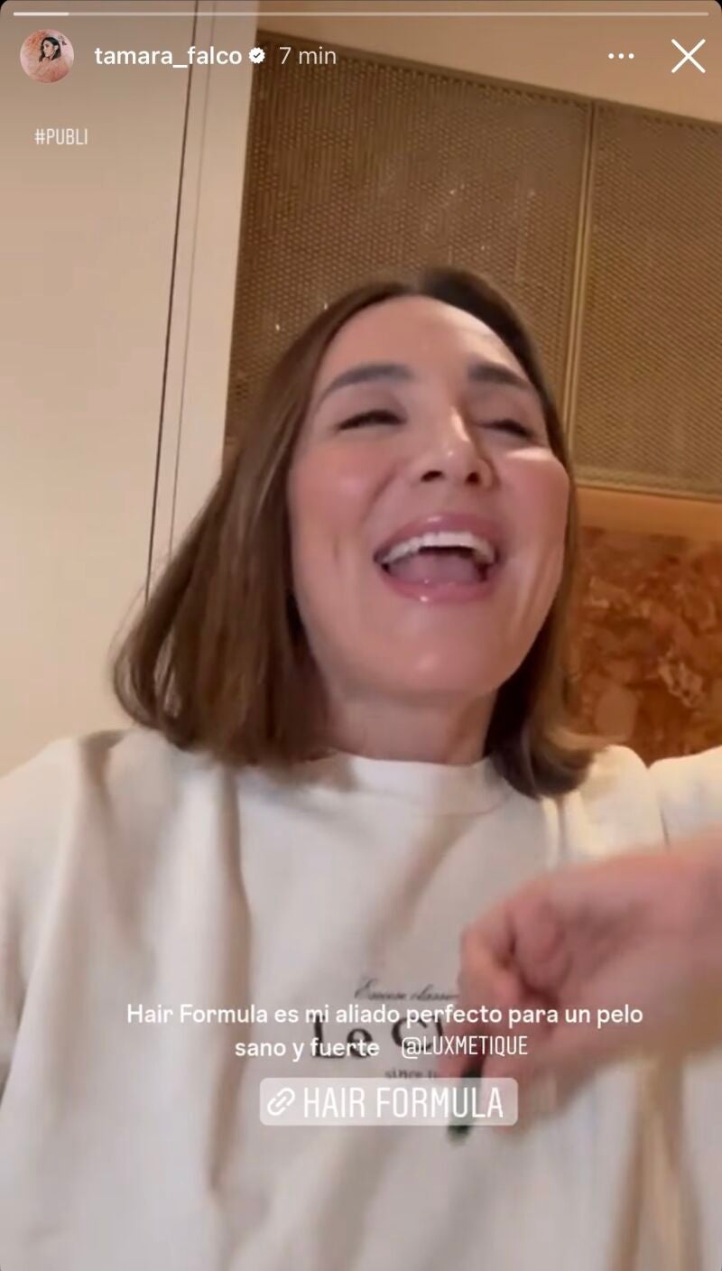 Tamara Falcó con sudadera.