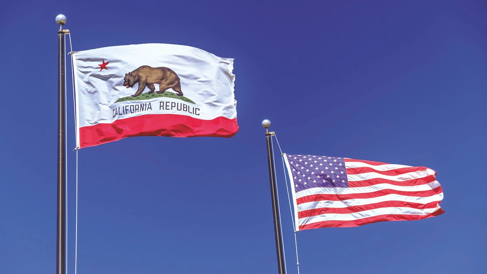 Imagen de archivo de la bandera del estado de California
