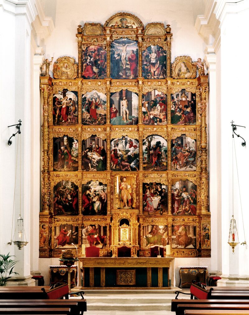 El colosal y deslumbrante retablo de San Juan Bautista