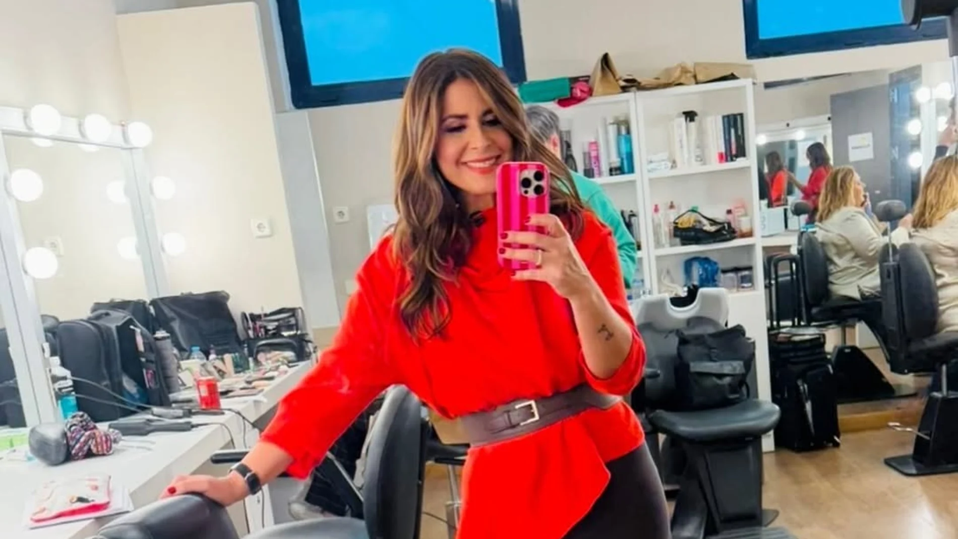 Nuria Roca con look de Zara.