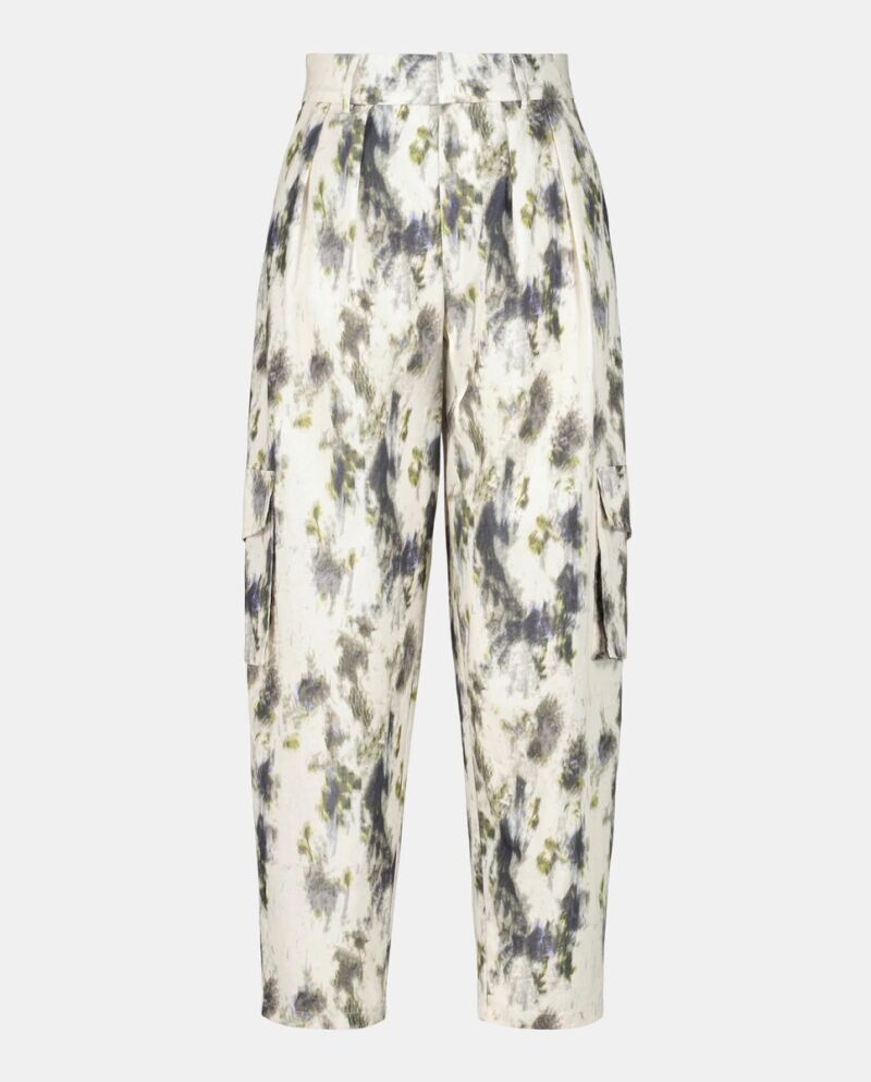 Pantalones de estampado tie dye.