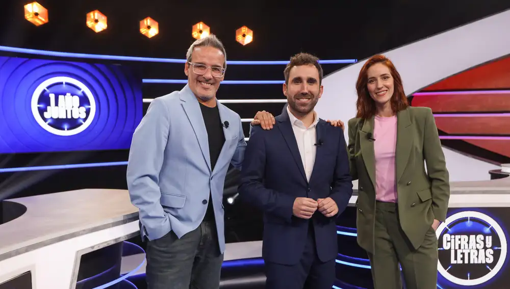 David Calle, Aitor Albizua y Elena Herráiz en "Cifras y Letras"