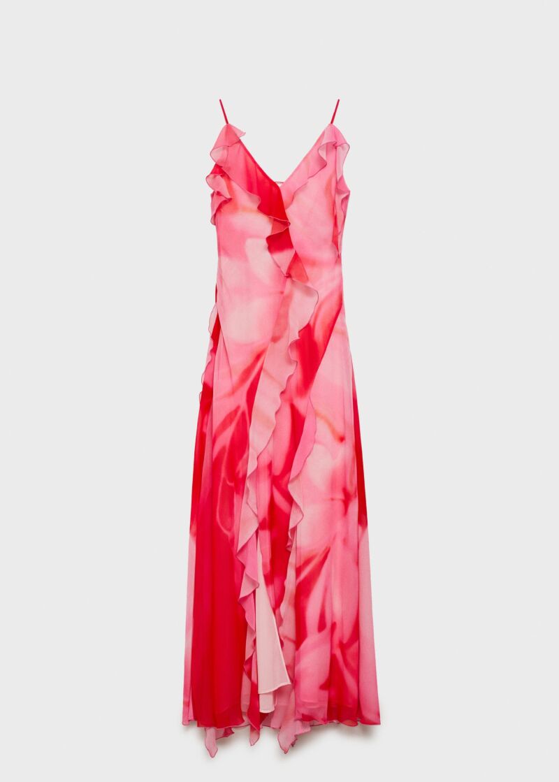 Vestido con volantes.