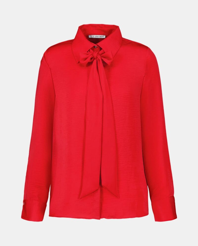 Camisa con lazada.
