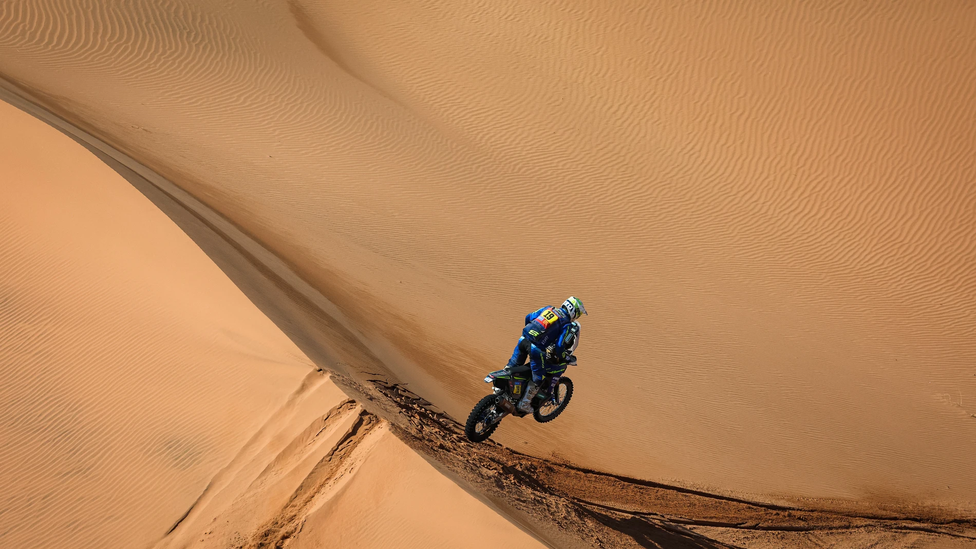 19 GONÇALVES Rui (prt), Sherco, Sherco Rally Factory, Motul, RallyGP, action during the Stage 8 of the Dakar 2025 on January 12, 2025 between Al Duwadimi and Riyadh, Saudi Arabia - Photo Florent Gooden / DPPI AFP7 13/01/2025 ONLY FOR USE IN SPAIN
