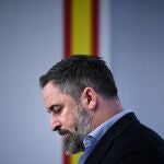 Santiago Abascal, líder de Vox, a quienes el Supremo ha archivado su denuncia contra Alvise por sugerir que se financian irregularmente