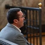 El condenado por el crimen de Jéssica Méndez, durante la vista. 