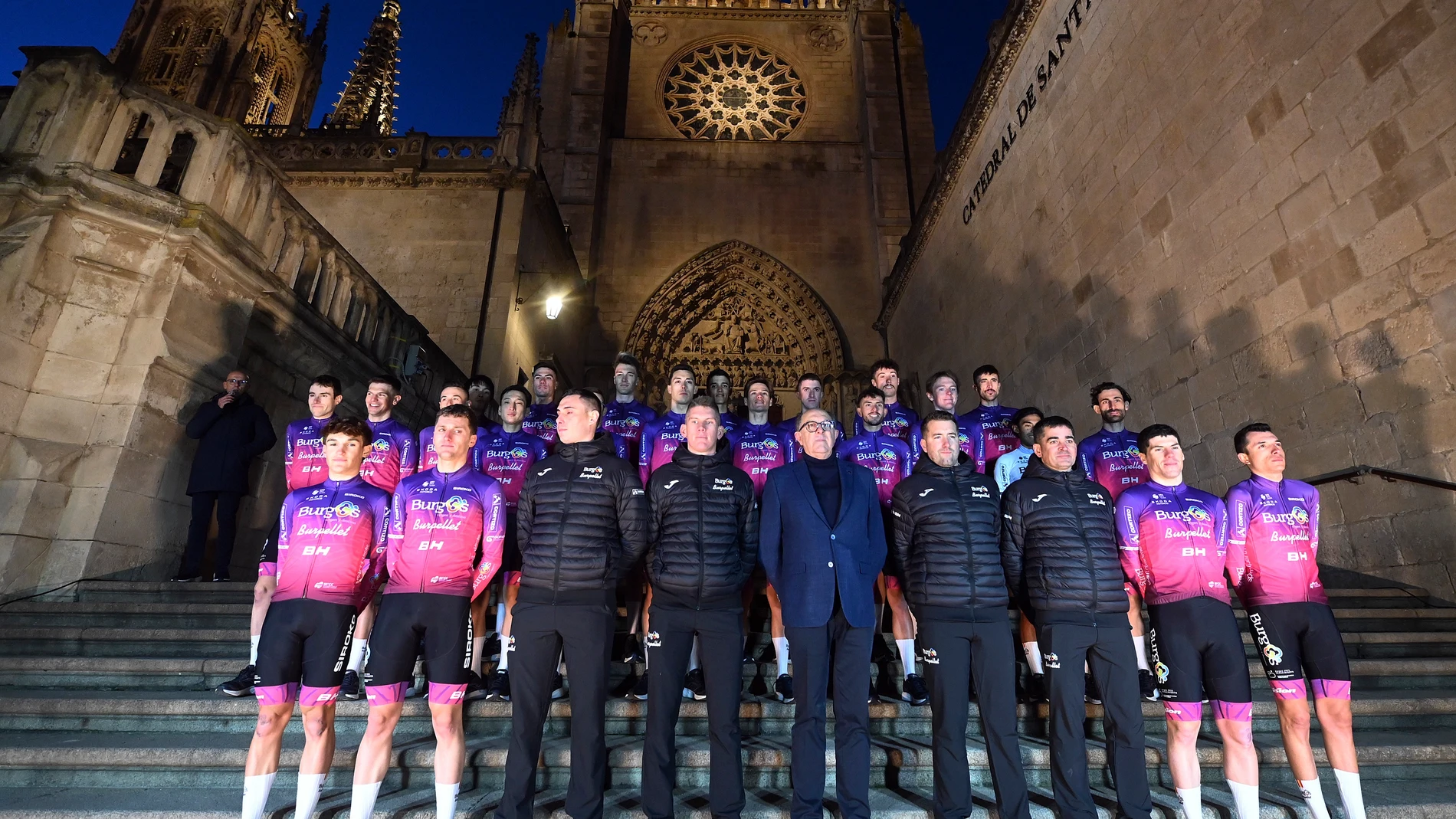 Presentación oficial del equipo Burgos Burpellet BH de cara a la temporada 2025, para dar a conocer la nueva equipación y bicicleta.