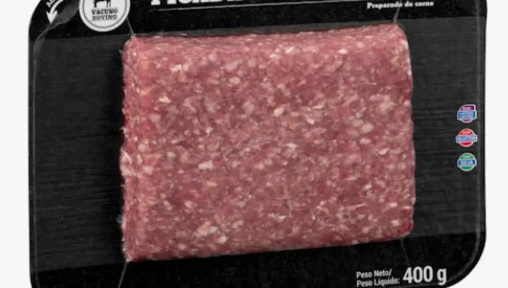 Preparado carne picada de vacuno