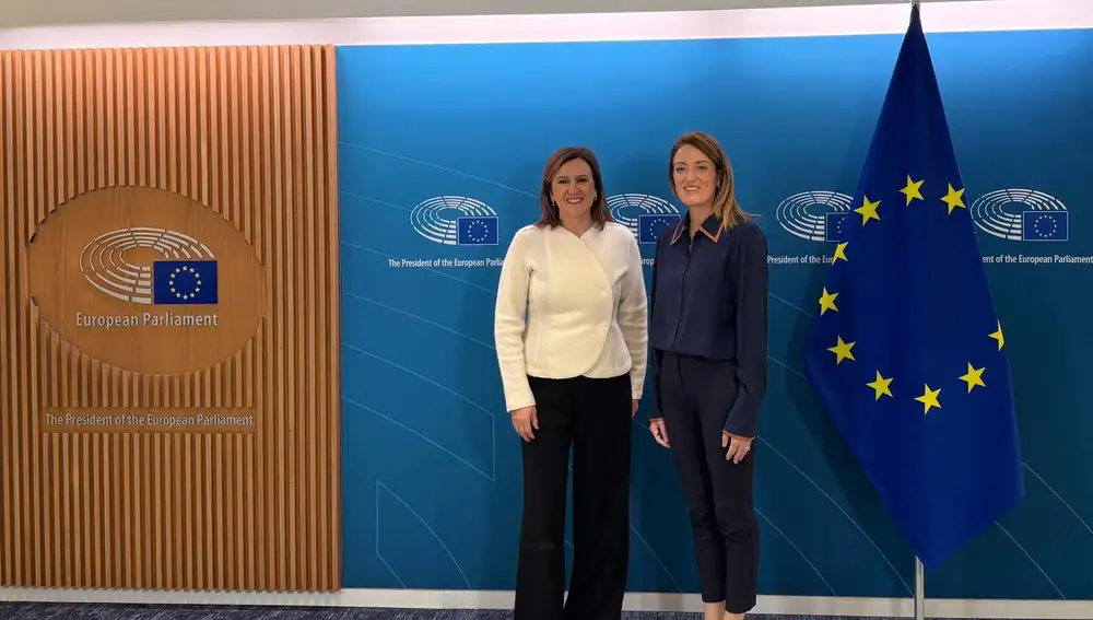 Catalá, con la presidenta del Parlamento Europeo, Roberta Metsola