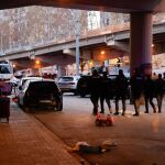 Más de 60 identificados en un operativo en el 'mercado de la miseria' de Badalona (Barcelona)