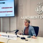 La portavoz de Compromís, Papi Robles