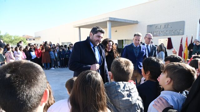 El presidente murciano, Fernando López Miras, en Lorca