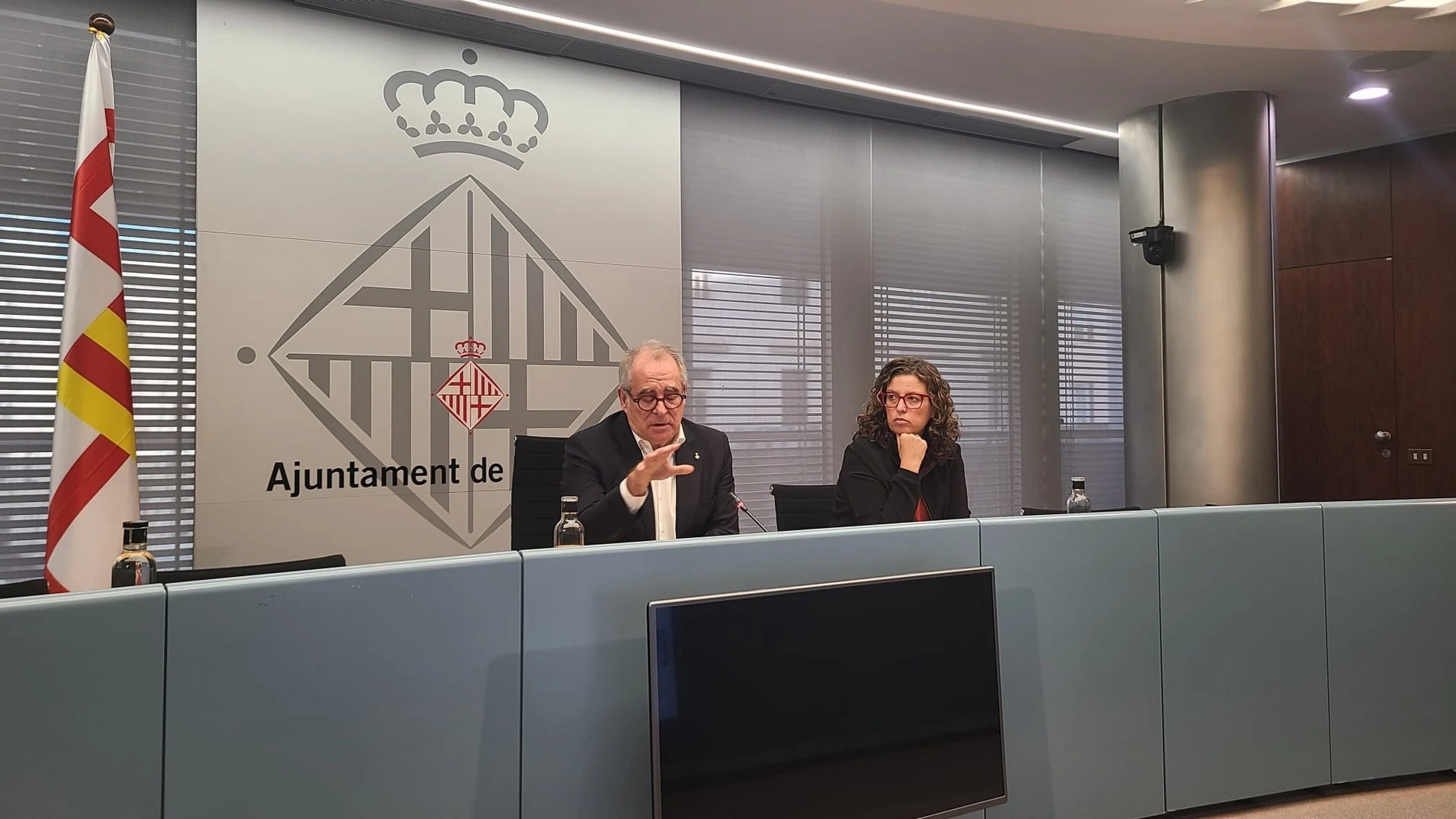 El teniente de alcalde de Eonomía de Barcelona, Jordi Vals, en rueda de prensa este jueves EUROPA PRESS 16/01/2025
