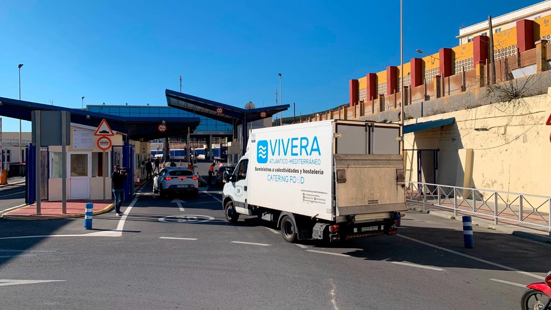 Camión español que atraviesa la aduana comercial de Ceuta con Marruecos EUROPA PRESS 16/01/2025
