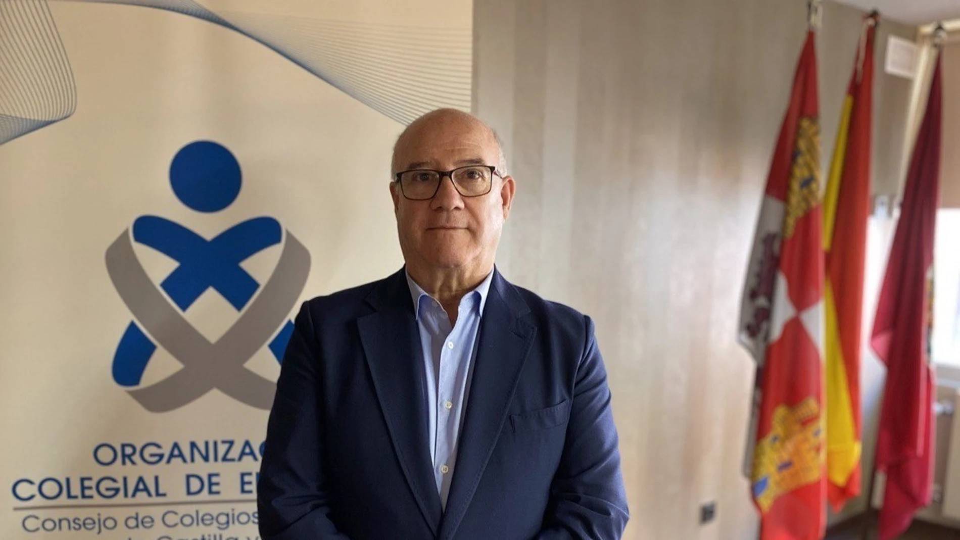 El presidente Consejo de Colegios Profesionales de Enfermería de Castilla y León, Enrique Ruiz Forner