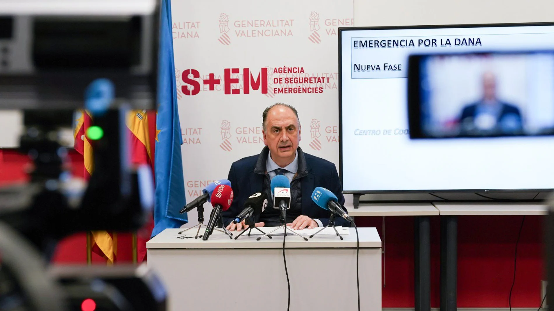 El conseller de Emergencias, Juan Carlos Valderrama