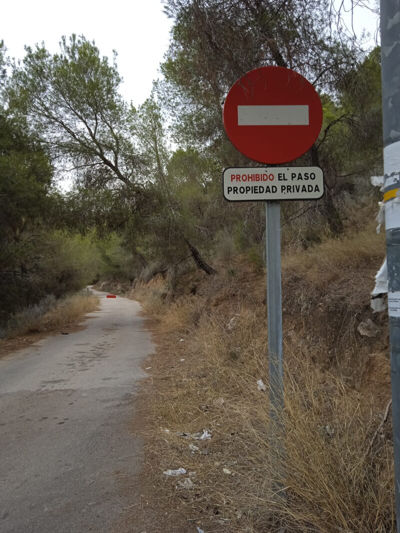 La vía pecuaria entre Torreagüera y Beniaján