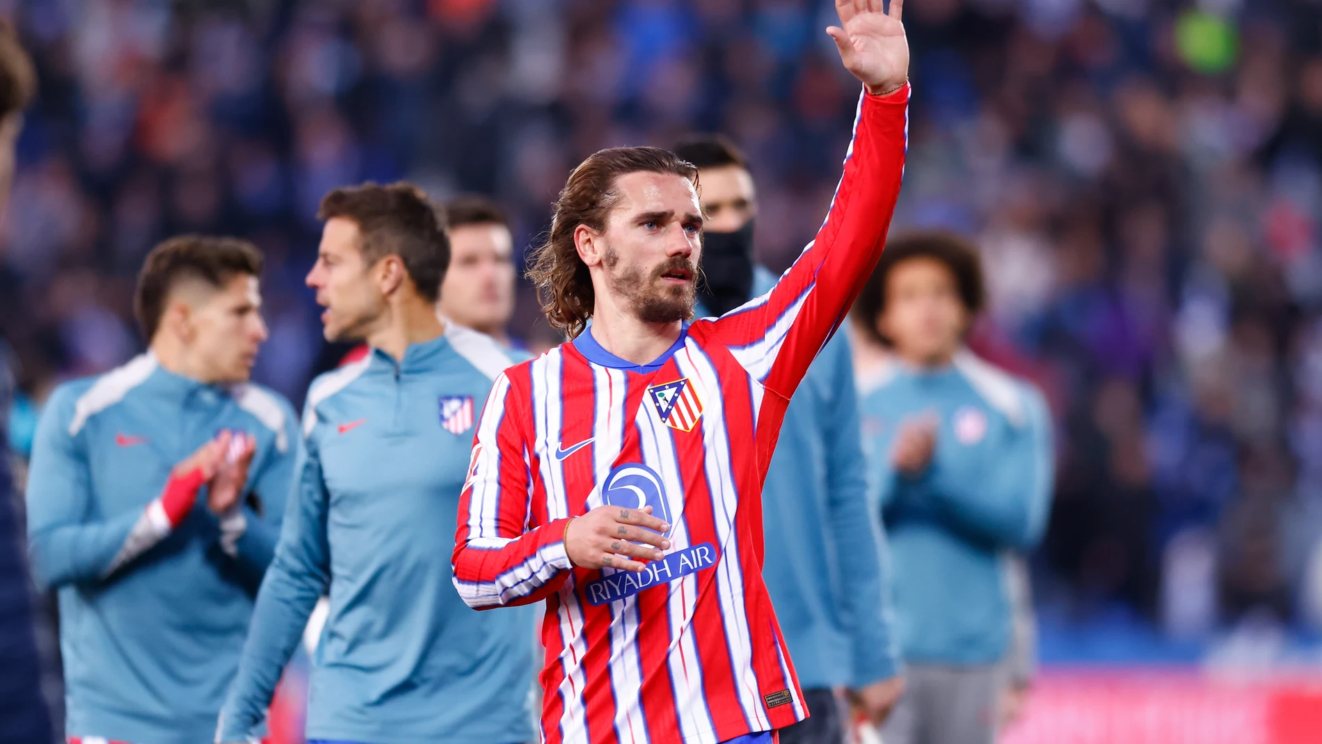 Griezmann se despide de los aficionados atléticos en Leganés