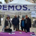 Alberto Sanz, durante un acto de Podemos en Soria