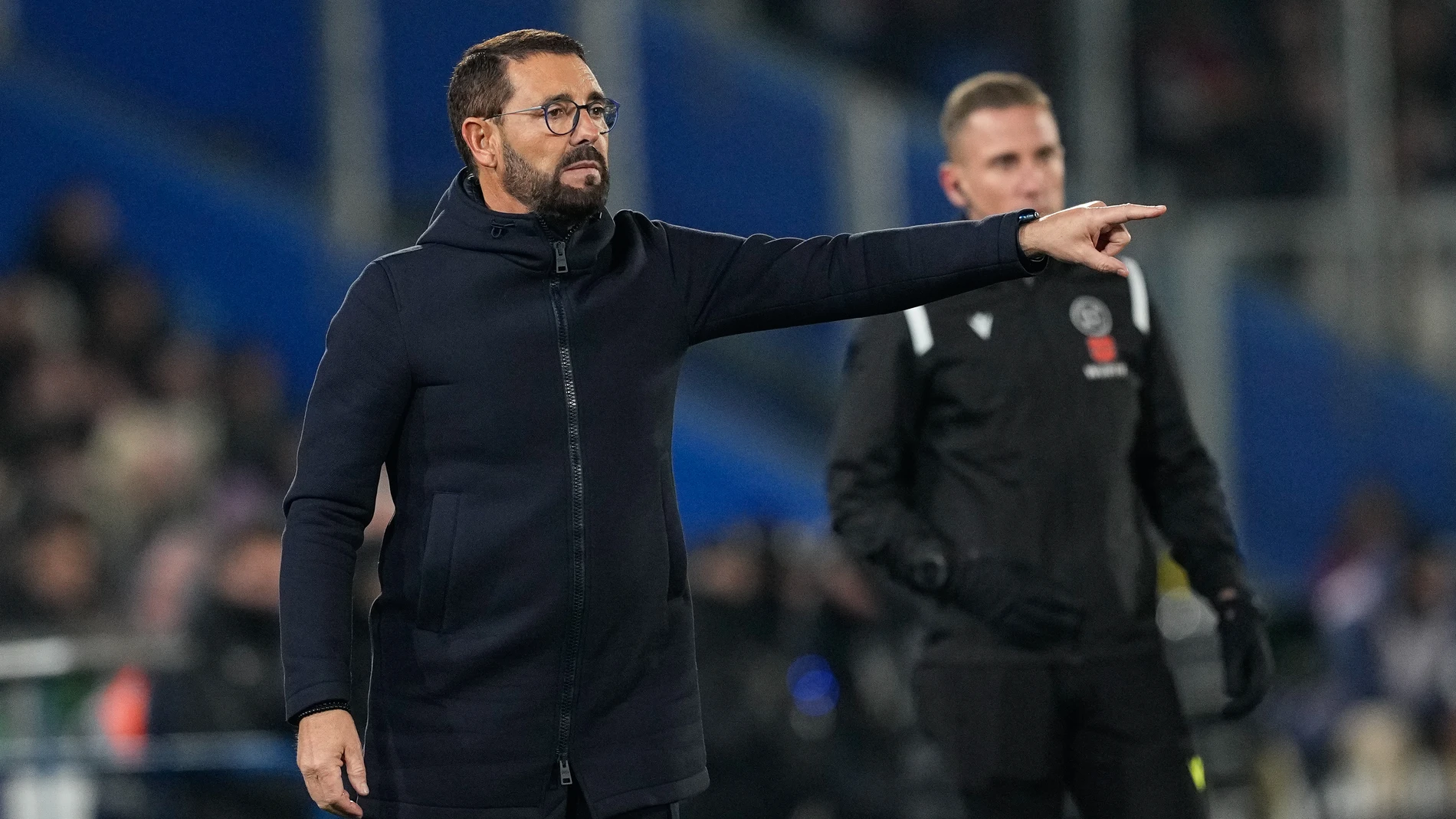 Jose Bordalas, head coach of Getafe CF, gestures during the Spanish League, LaLiga EA Sports, football match played between Getafe CF and FC Barcelona at Coliseum de Getafe stadium on January 18, 2025, in Madrid, Spain. AFP7 18/01/2025 ONLY FOR USE IN SPAIN