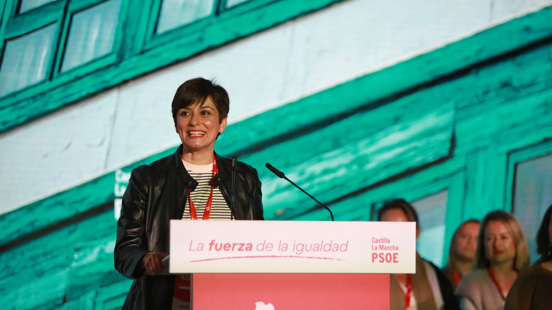 La ministra de Vivienda, Isabel Rodríguez, durante su intervención en el cierre del XIII Congreso del PSOE de Castilla-La Mancha celebrado en Toledo. JUANMA JIMÉNEZ/EUROPA PRESS 19/01/2025