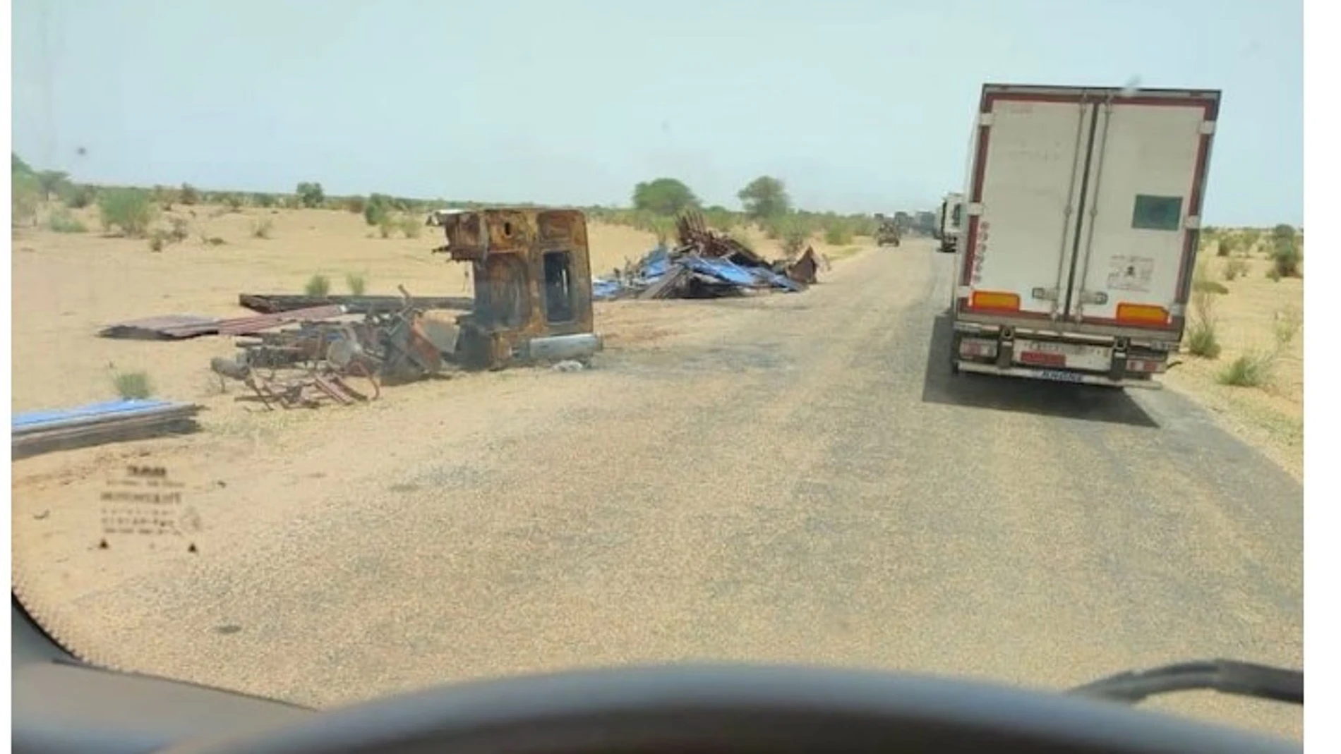 Camiones marroquíes en el Sahel