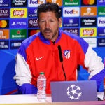 Diego Pablo Simeone Press Conference for Atletico de Madrid - UEFA Champions League