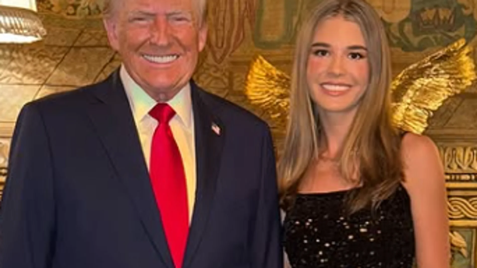 Donald Trump y su nieta Kai
