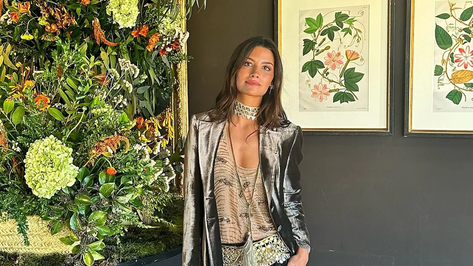 María Martín de Pozuelo con look de invitada perfecta.