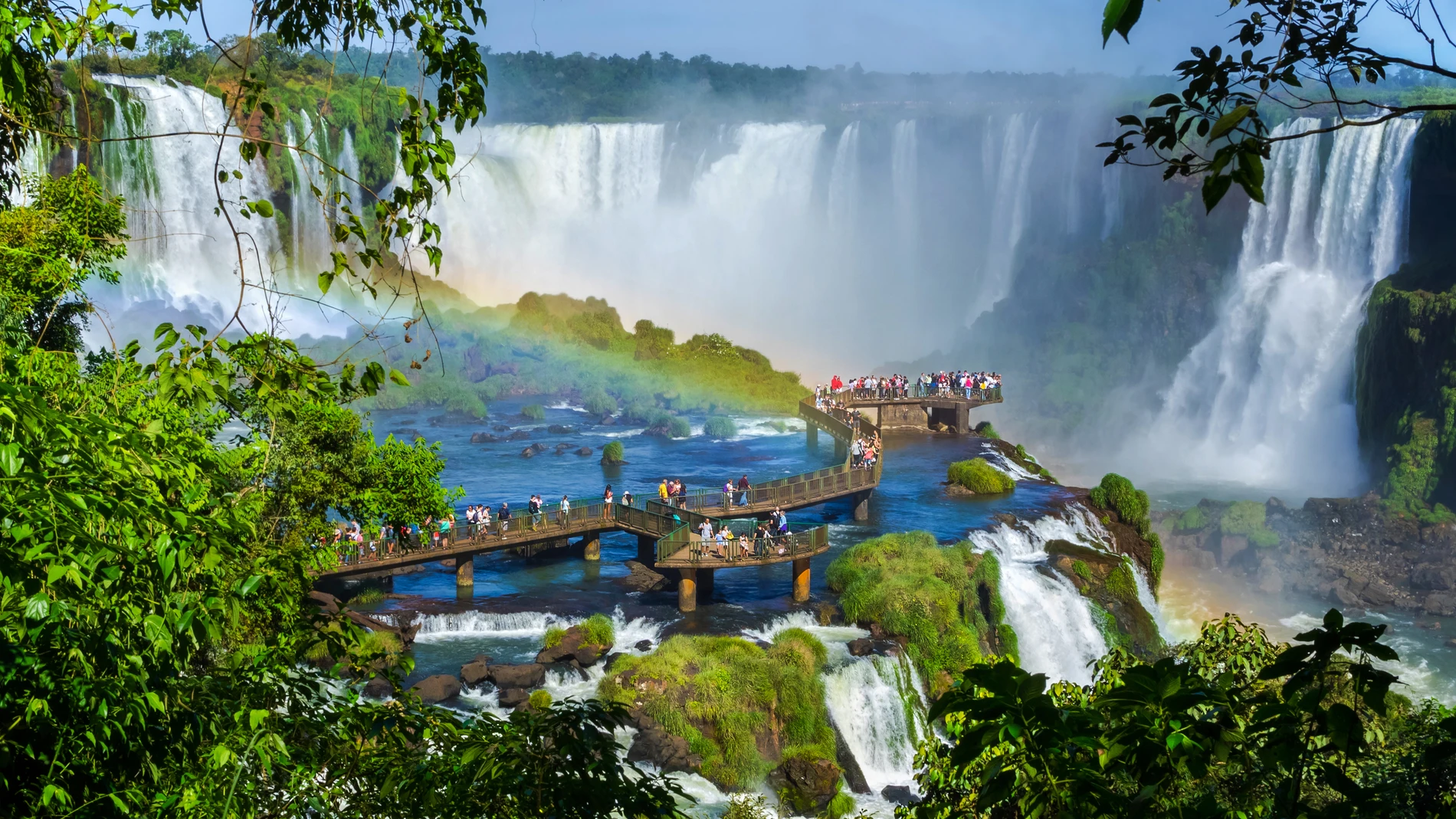 Espectacular vista de las cataratas de Iguazú