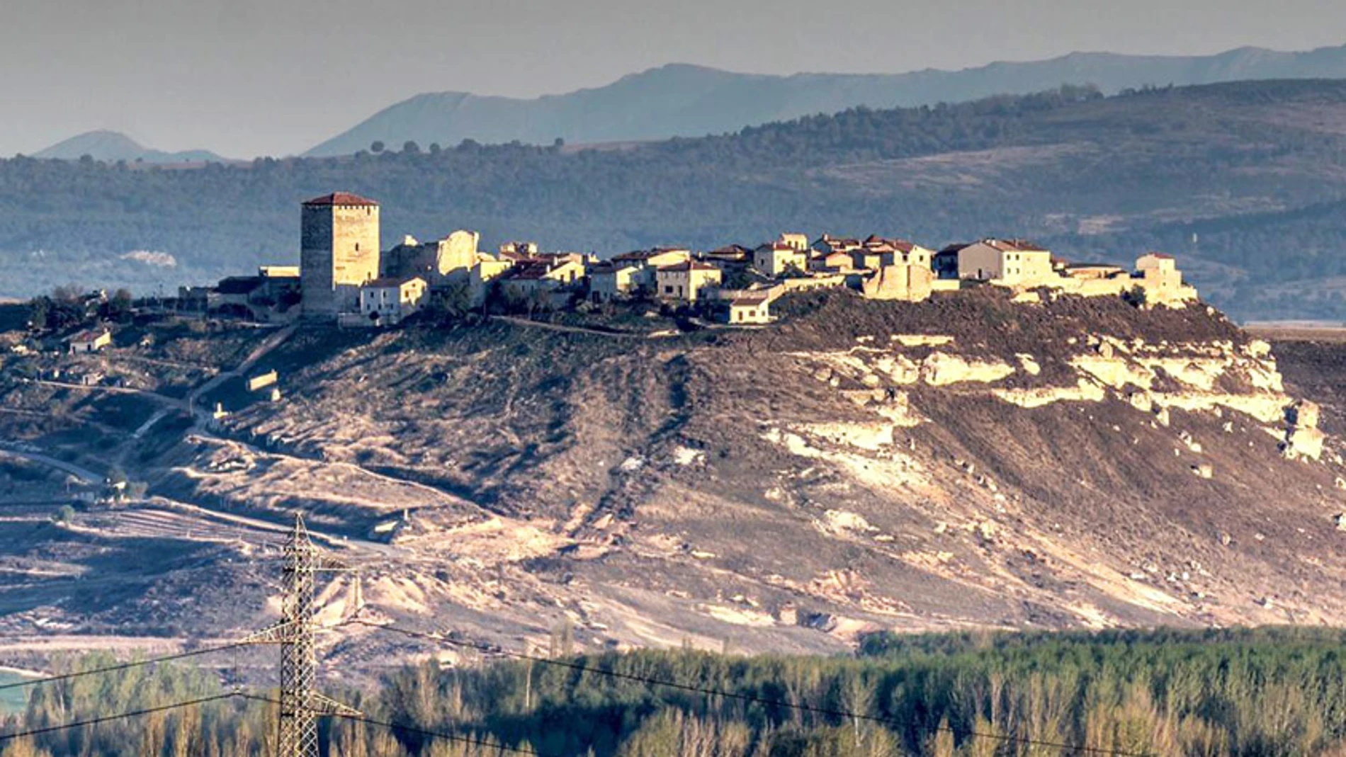 Vista panorámica de Haza (Burgos)