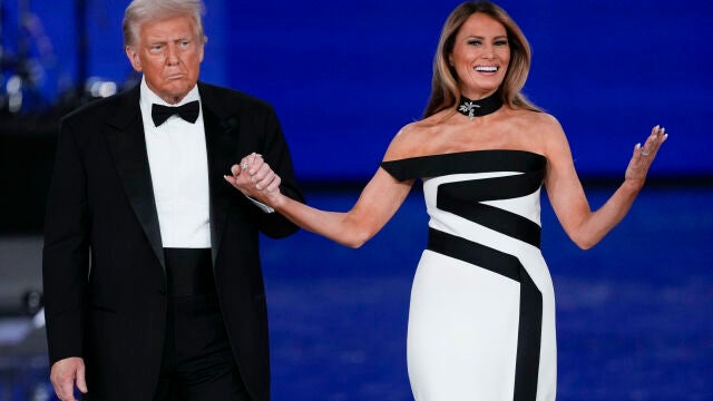 Donald y Melania en los bailes inaugurales.