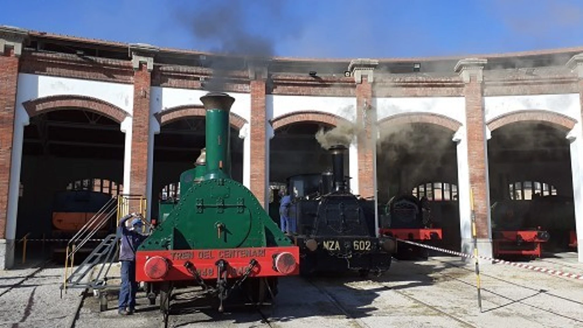 Réplica del primer tren que circuló en España, entre Barcelona y Mataró