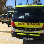Bomberos en Algeciras