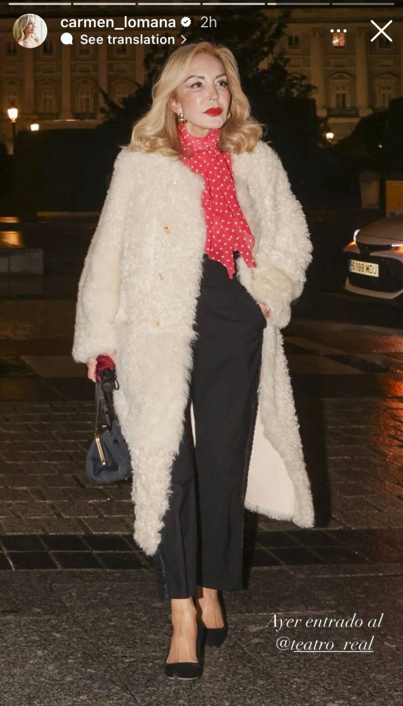 El look de Carmen Lomana.