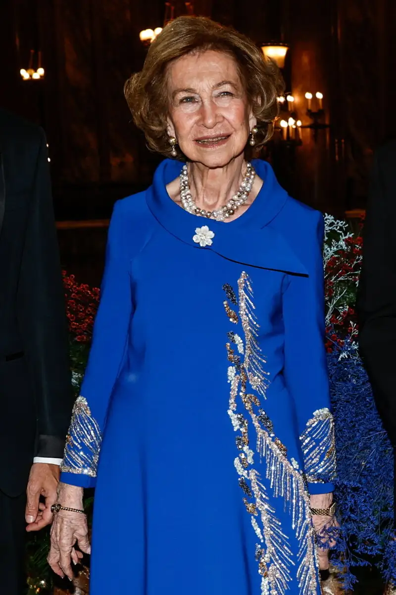 Spain's Emeritus Queen Sofia in Paris