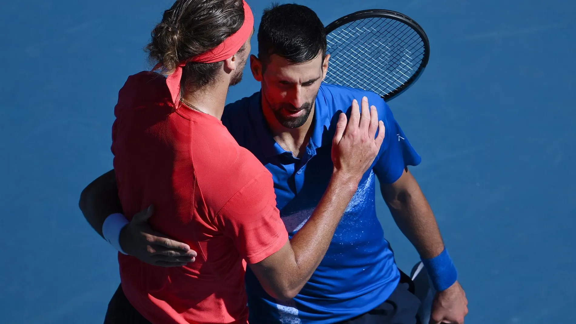 Novak Djokovic, en el momento de su retirada en Australia