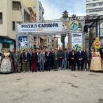 El conseller de Agricultura, Agua, Ganadería y Pesca, Miguel Barrachina, ha inaugurado el Mercado Gastronómico con motivo de la Feria de la Carxofa de Benicarló