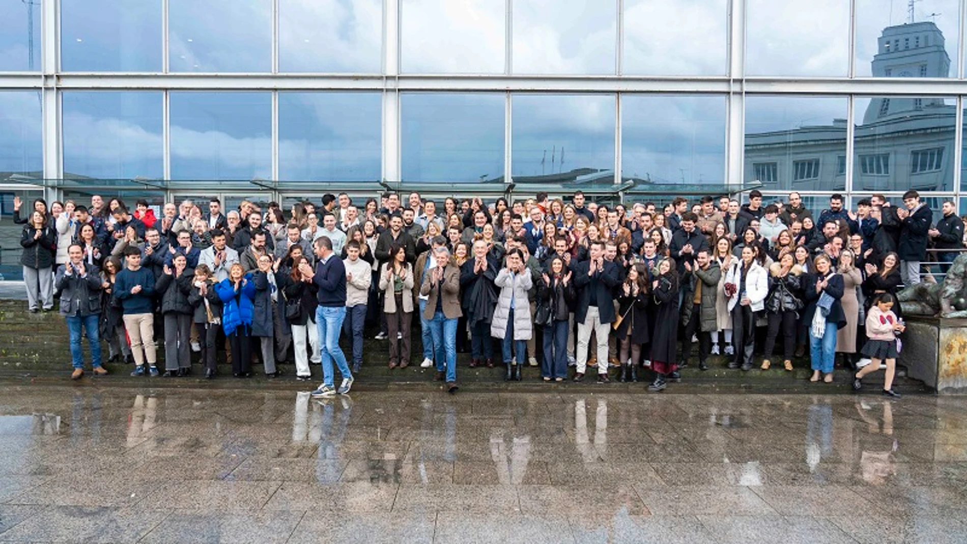 El presidente gallego, hoy, en el acto organizado por el PPdeG en A Coruña.