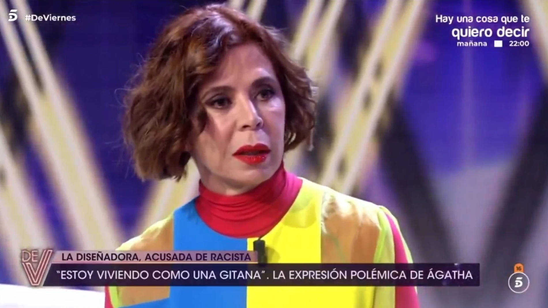 Polémica en Telecinco: Ágatha Ruiz de la Prada, acusada de racismo