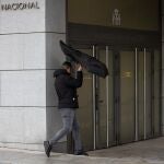 El acusado, Manuel Blanco Vela, a su llegada a la Audiencia Nacional 