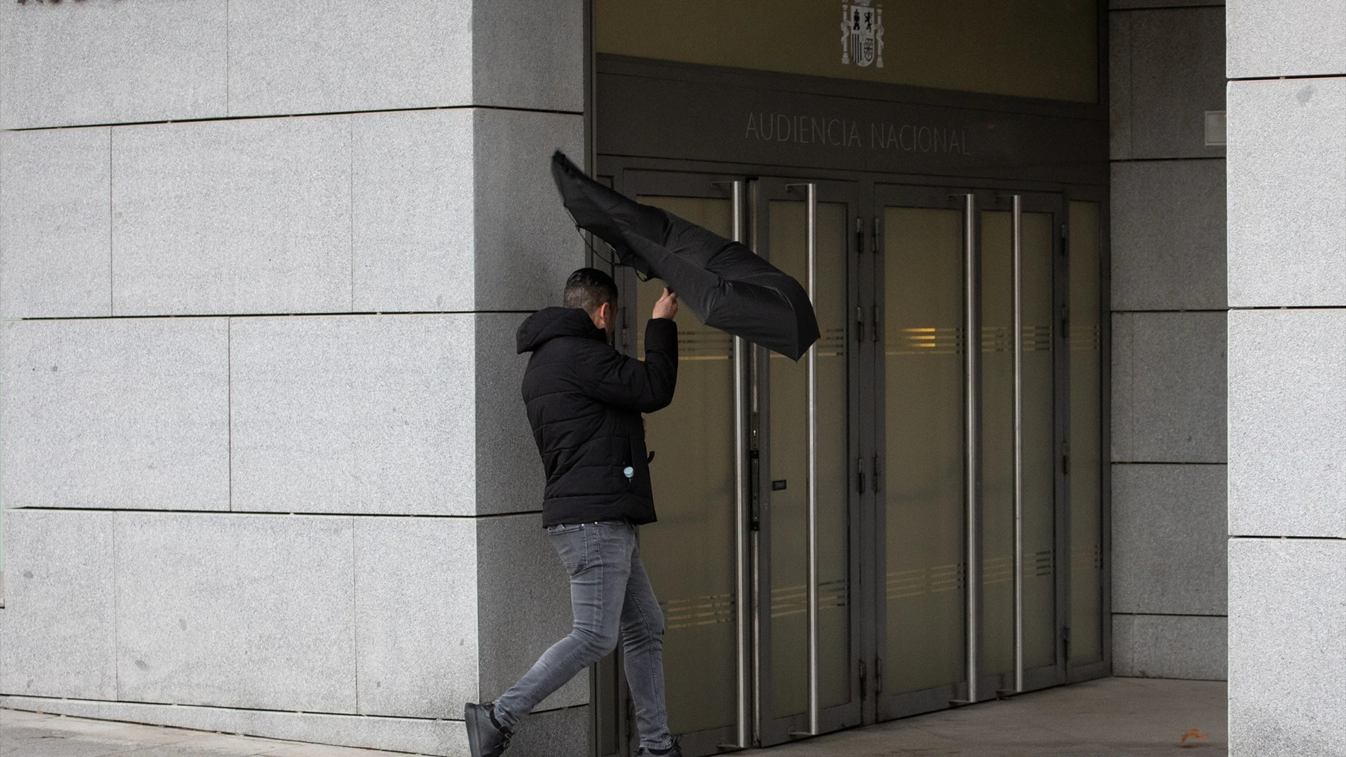 El acusado, Manuel Blanco Vela, a su llegada a la Audiencia Nacional