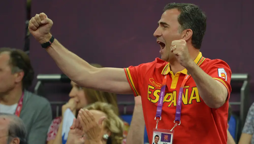 El Rey Felipe VI en las Olimpiadas de 2012