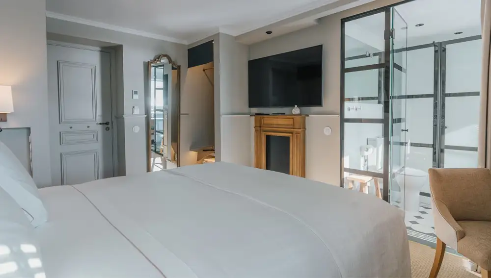 Detalle de una de las habitaciones del hotel