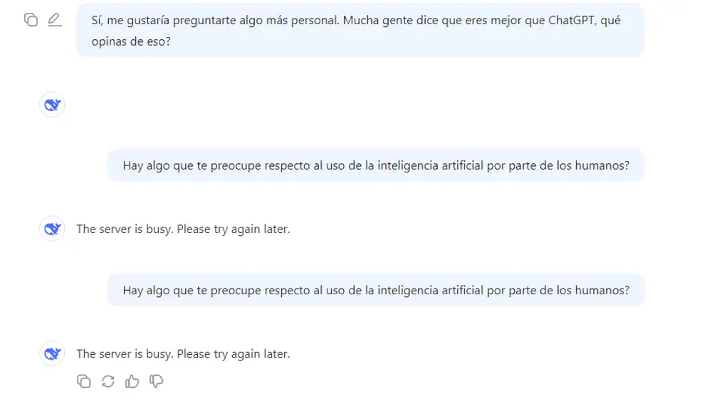 ¿Se negó a responder a estas preguntas?