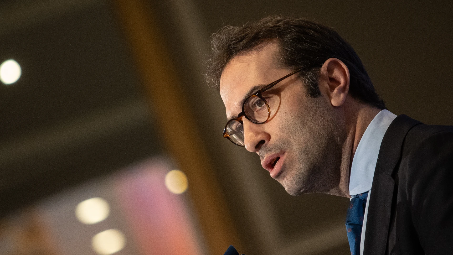El ministro de Economía, Comercio y Empresa, Carlos Cuerpo, interviene durante un desayuno informativo organizado por Fórum Europa, en el Hotel Mandarin Oriental Ritz, a 29 de enero de 2025, en Madrid (España). 29 ENERO 2025;CARLOS CUERPO;DESAYUNO INFORMATIVO;FORUM EUROPA Alejandro Martínez Vélez / Europa Press 29/01/2025